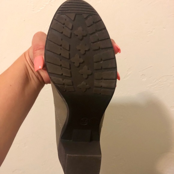 Ana Ocean Block Size 7.5 Taupe/Gray Booties - Picture 6 of 12